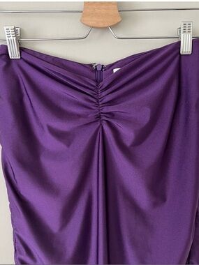 Revolve Superdown Strapless Stretchy Top in Purple.-Z4.